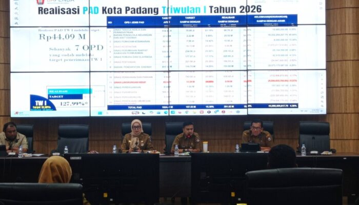 PAD Padang Melejit di Triwulan I, Asisten II: Jangan Santai, Target Rp1 Triliun Menanti!
