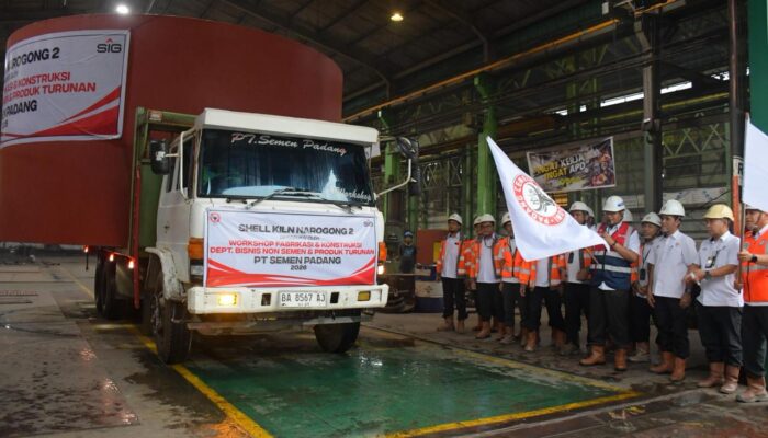 Hanya 19 Hari! PT Semen Padang Tuntaskan  Shell Kiln Narogong 2 Raksasa 36 Ton untuk SBI