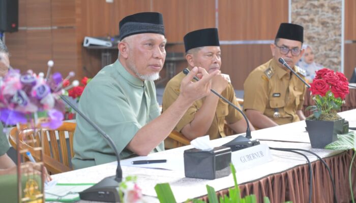 Perkuat Pembangunan Sumbar, Mahyeldi Pimpin Rakor Pemprov-Pemkab Pasaman
