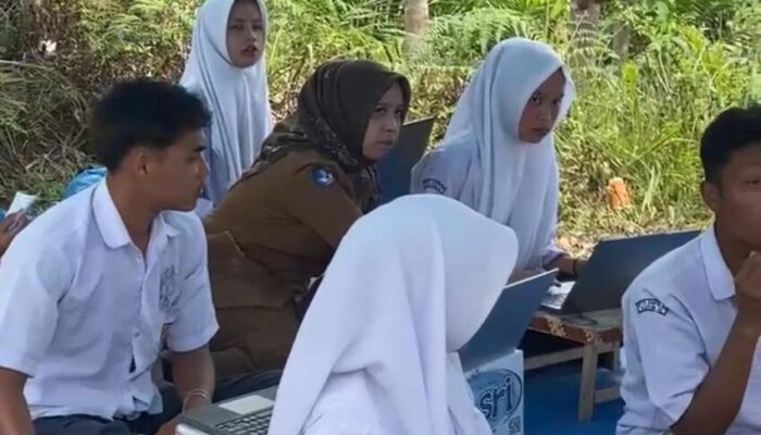 Mendaki Bukit demi Sinyal: Potret Perjuangan Siswa SMPN 4 Kapur IX Menjemput Masa Depan di Tengah Kebun Gambir