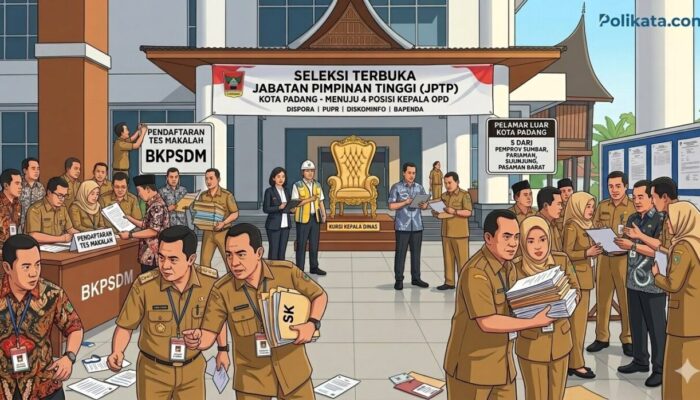 Invasi Luar Daerah! 8 Pejabat Pemprov & Kabupaten Tetangga ‘Serbu’ Seleksi OPD Kota Padang