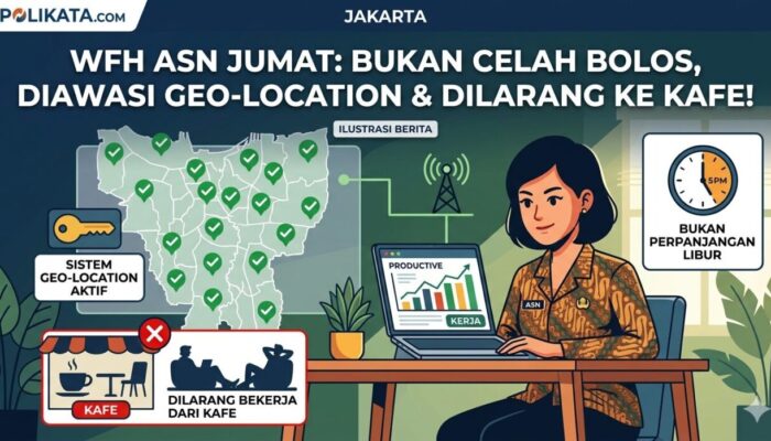 WFH ASN Tiap Jumat Bukan Tiket Libur Panjang, Pemerintah Siapkan Pemantauan Lokasi Ketat