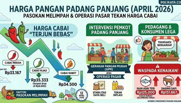 Harga Cabai di Padang Panjang ‘Terjun Bebas’, Cabai Hijau Turun Drastis Rp8.000!”