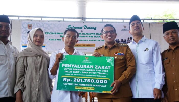 Wujudkan Mimpi Kuliah, 198 Anak Tanah Datar Dapat Beasiswa Baznas