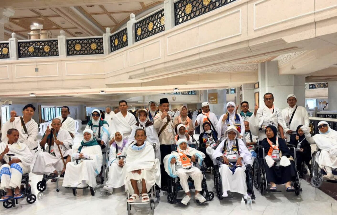 Jemaah haji solsel Sehat jelang puncak wukuf di arafah