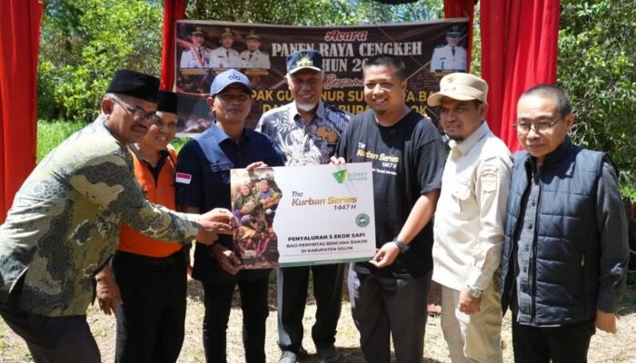 Gubernur Mahyeldi Apresiasi Tebar Hewan Kurban Dompet Dhuafa di Solok