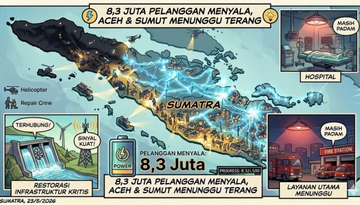 Petaka Transmisi Jambi: 8,3 Juta Rumah Mulai Menyala, Aceh-Sumut Masih Lumpuh