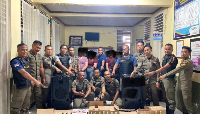 Razia Miras di Pasar Surantih: Satpol PP Pesisir Selatan Sita Puluhan Botol Alkohol