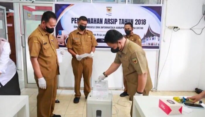 Antisipasi Kebocoran Informasi, Dispusip Cacah 450 Lebih Berkas Dinas Kominfo