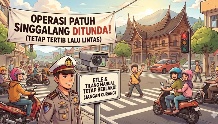 Operasi Patuh Singgalang 2026 Ditunda, ETLE dan Tilang Manual Tetap Mengintai