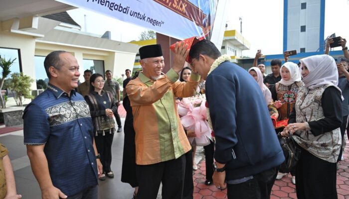 Tiba di Ranah Minang, Kapolda Sumbar Irjen Djati Wiyoto Abadhy Disambut Gubernur Mahyeldi