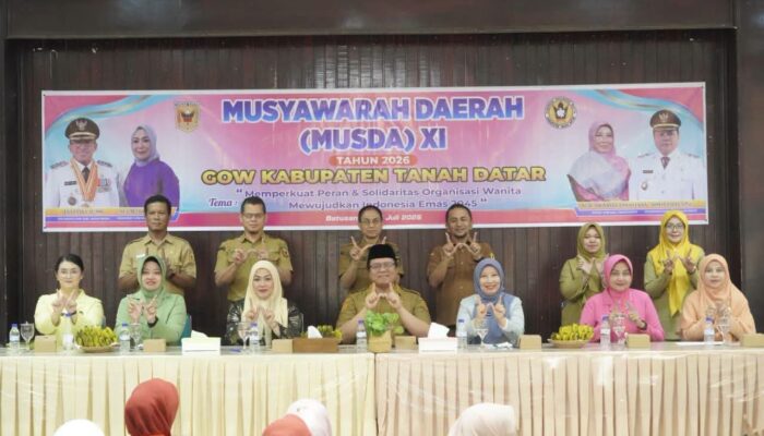 Musda GOW 2026: Wabup Tanah Datar Ajak Organisasi Wanita Cetak Generasi Emas