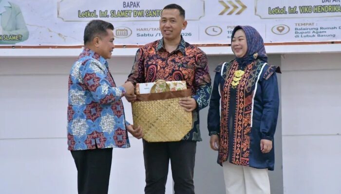 Sambut Dandim 0304 Baru, Bupati Agam Tegaskan Komitmen Kolaborasi
