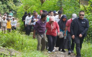 Jalan Sehat ke Manyolok, Pemko Padang Panjang Bantu Semen untuk Jalan Perkebunan