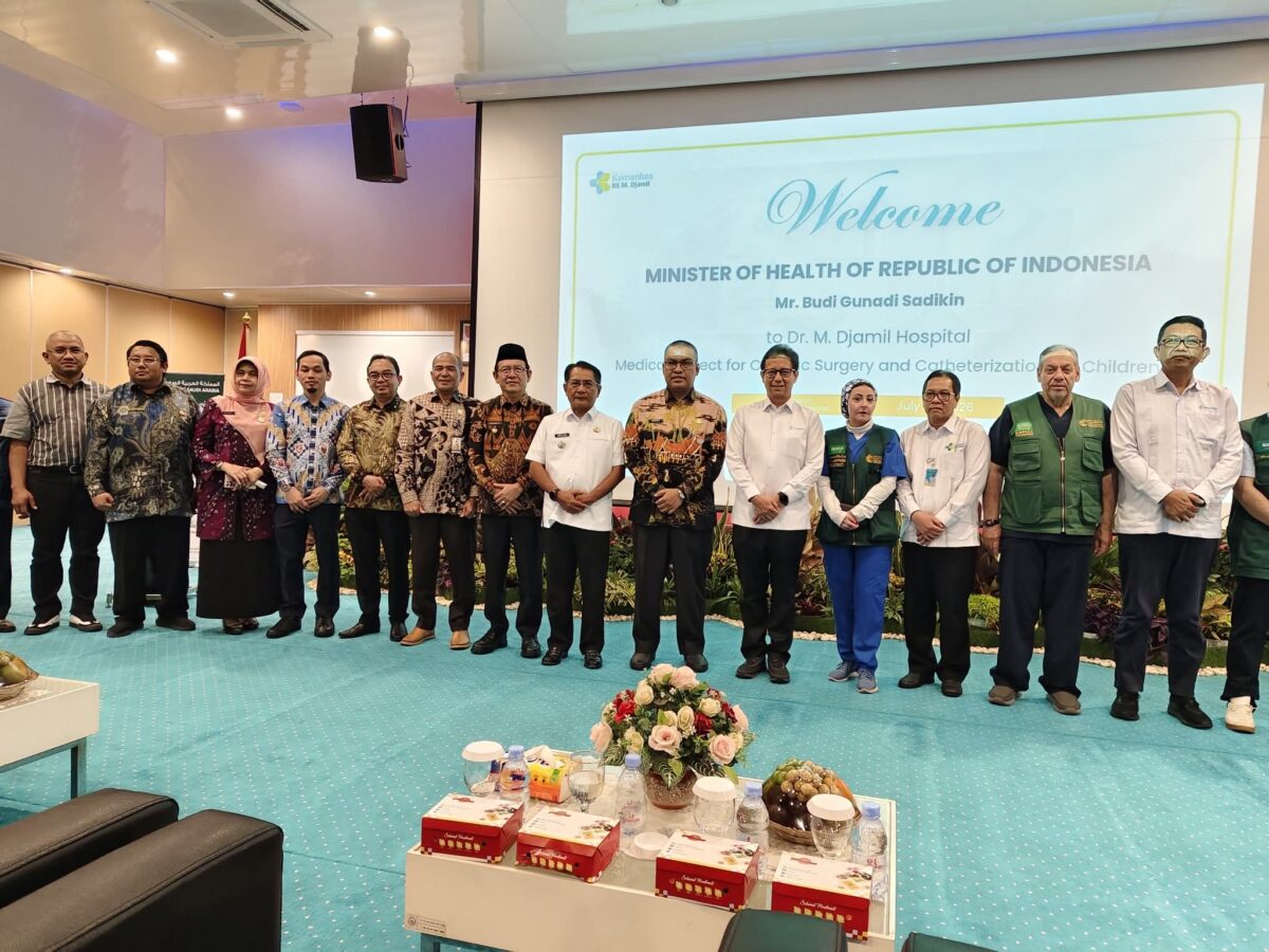 Atasi Kelainan Jantung Bawaan Anak, Pemprov Sumbar dan Arab Saudi Kolaborasi di RSUP M Djamil