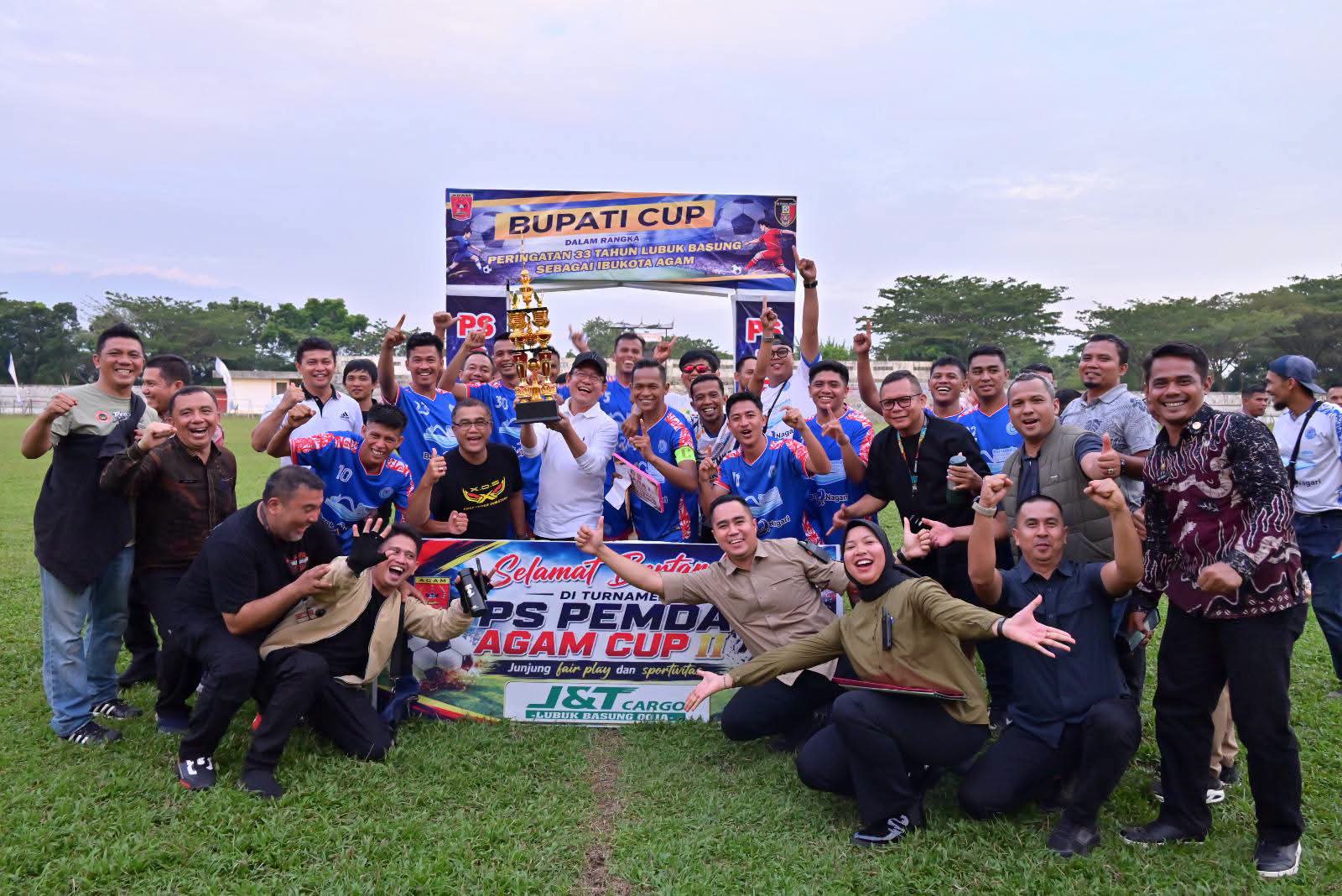 PS Pemko Payakumbuh Angkat Trofi Juara Pemda Agam Cup II