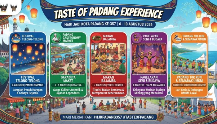 HJK Padang ke-357: Jadwal, Lokasi, dan Rangkaian Acara Taste of Padang Experience 2026