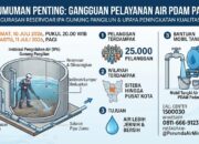 Imbas Air Keruh, Mulai Jam 8 Malam Ini Aliran PDAM Padang Diputus Sementara!