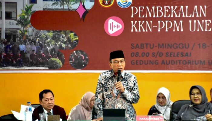Beri Kuliah Umum KKN Unes 2026, Maigus Nasir Ingatkan Mahasiswa Pentingnya Pendekatan Emosional ke Warga