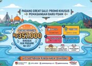 HUT Padang ke-357: Perumda Air Minum Beri Diskon Rp357 Ribu