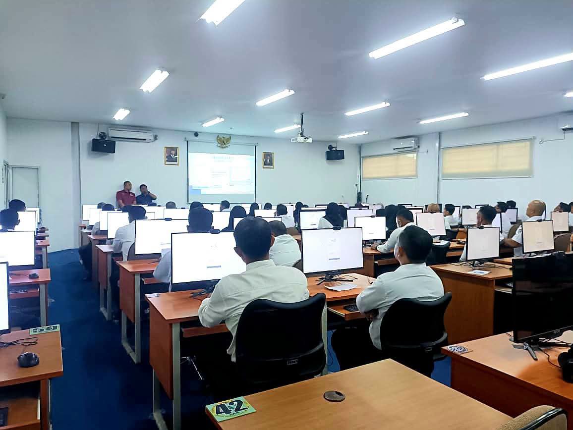 46 ASN Pasaman Barat Ikuti Ujian Dinas dan UPKP Berbasis CAT di BKN Padang