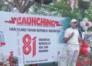 Ribuan Warga Sijunjung Padati RTH Simpang Logas, Meriahkan Launching HUT RI ke-81