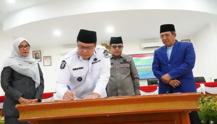 DPRD dan Pemkab Tanah Datar Sepakati KUA-PPAS TA 2027 demi Pelayanan Publik