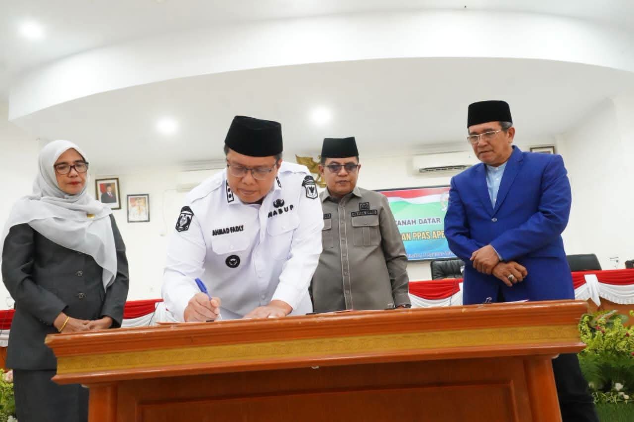 DPRD dan Pemkab Tanah Datar Sepakati KUA-PPAS TA 2027