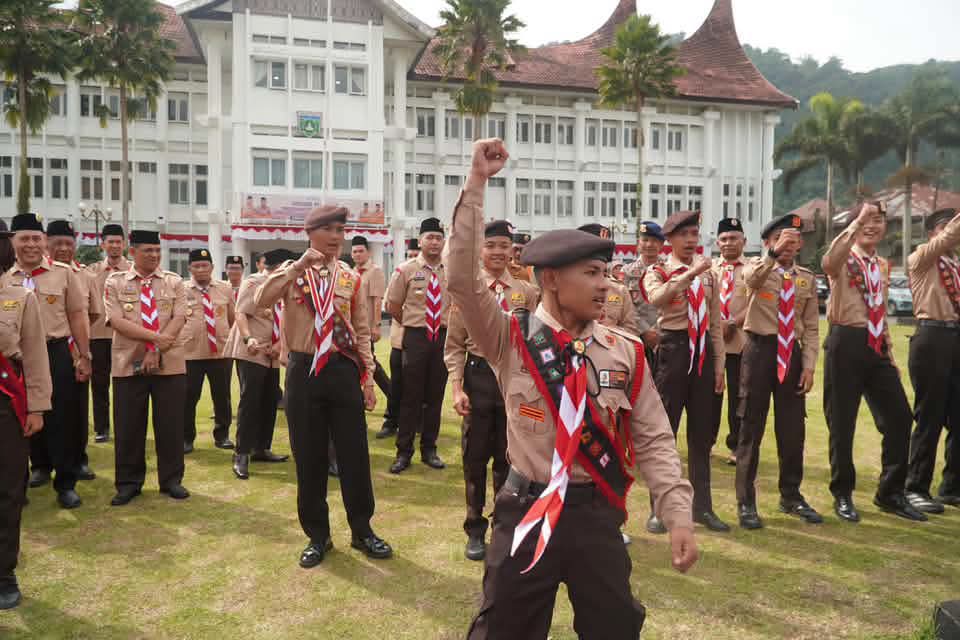 Pelepasan Kontingen Jamnas XII 2026 Sumbar: 762 Anggota Pramuka Menuju Jakarta