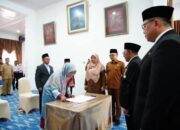 Bupati Eka Putra Lantik 4 Pejabat Administrator, Tekankan Percepatan Realisasi TKD Tanah Datar
