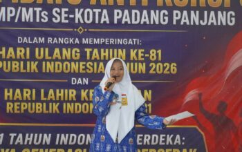 Lomba Pidato Antikorupsi di Padang Panjang, Pelajar Diajak Bangun Integritas Sejak Dini