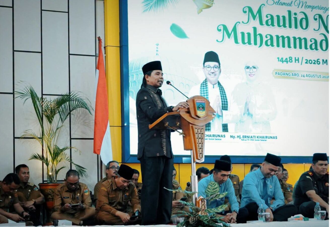 Maulid Nabi, Bupati Khairunas Ajak ASN Solok Selatan Teladani Akhlak dan Kepemimpinan Rasulullah