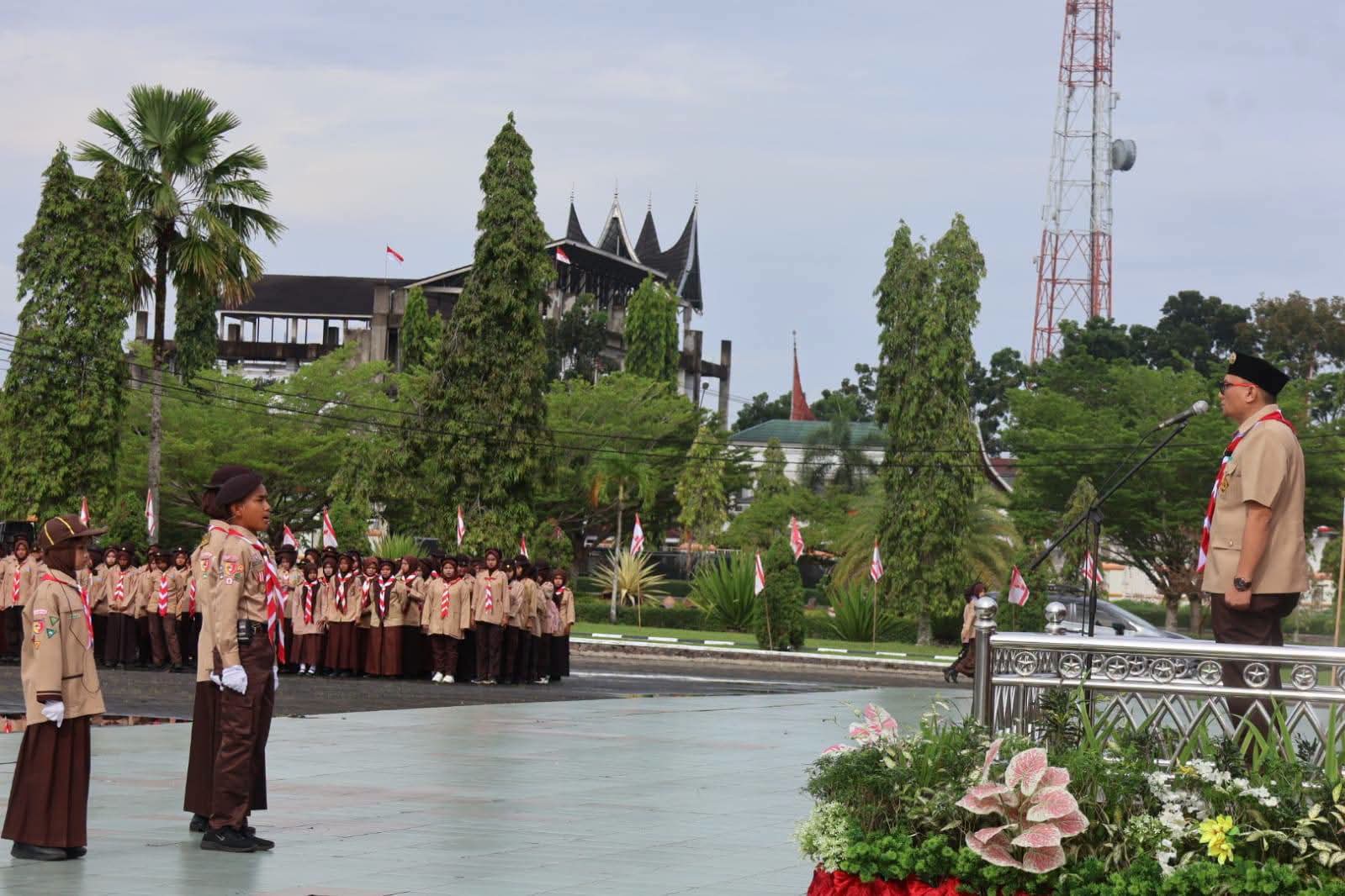 Hari Pramuka ke-65, Lebih dari 3.000 Anggota Pramuka Padati Kantor Bupati Pasaman Barat