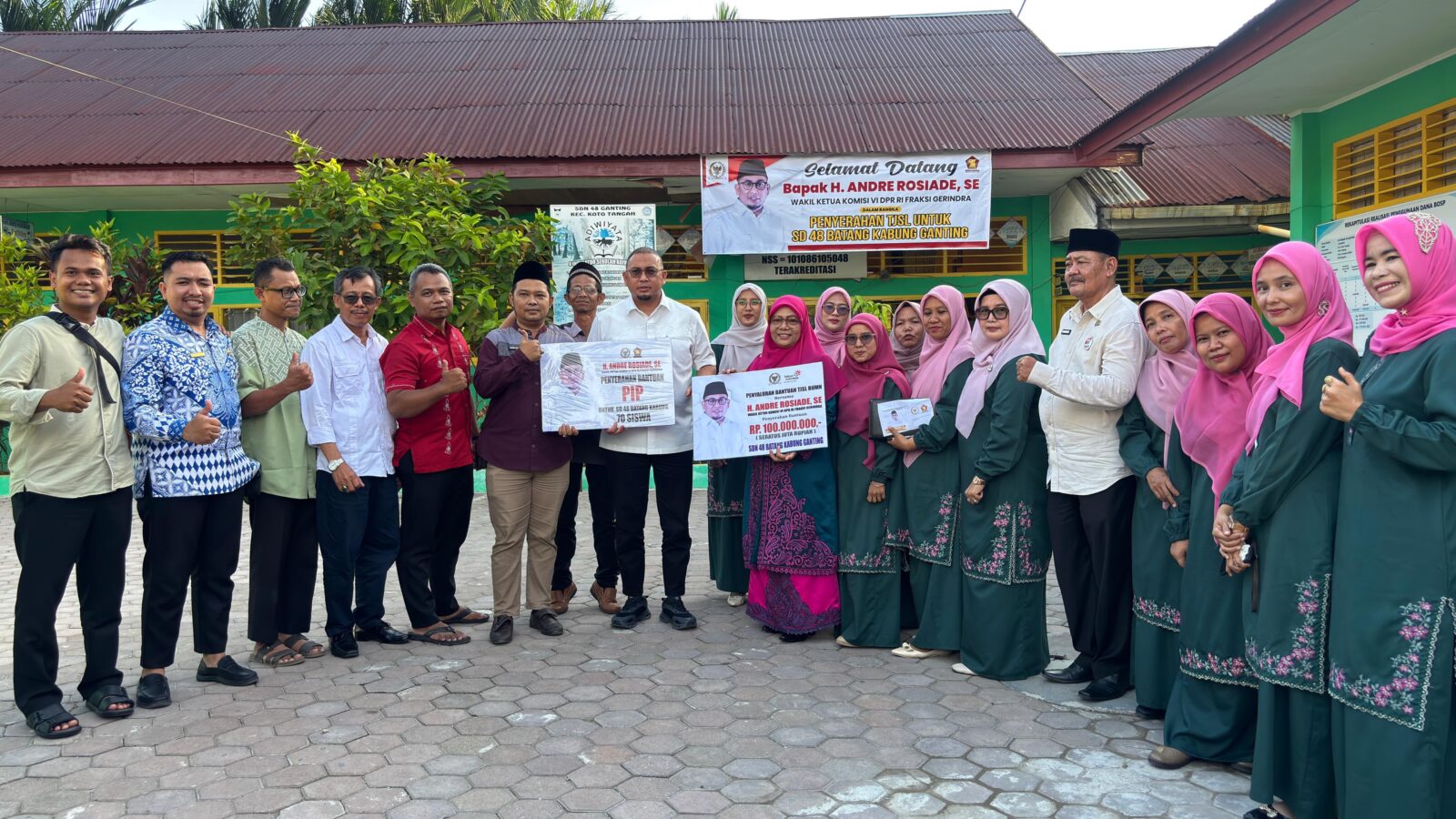 Andre Rosiade Penuhi Aspirasi SDN 48 Ganting di Padang, Ruang Kelas Baru Segera Dibangun