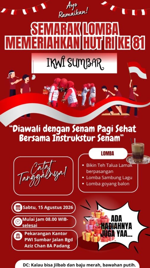 IKWI Sumbar Gelar Lomba Bikin Teh Talua Lamak Meriahkan HUT RI ke-81