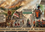 Udara Dharmasraya Tidak Sehat, Pemkab Terbitkan Edaran Cegah Karhutla dan Imbau Warga Pakai Masker