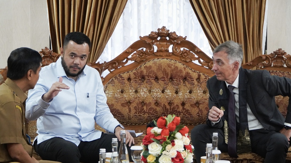 wako padang sambut dubes jerman di VIP BIM