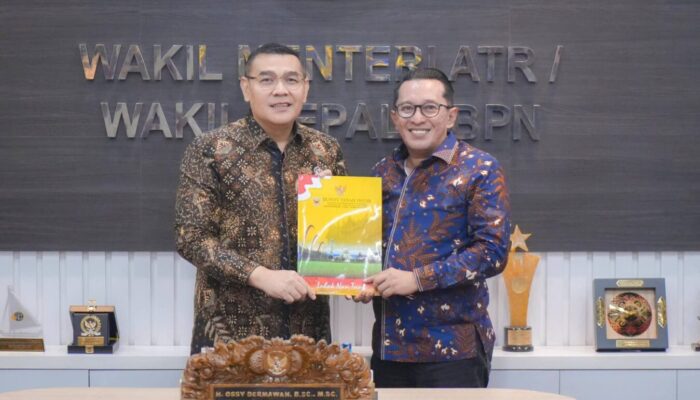 17.886 Hektare Lahan Pertanian Tanah Datar Dipertahankan, Bupati Eka Putra Temui Kementerian ATR/BPN