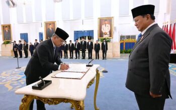 Suahasil Nazara dilantik jadi Menkeu oleh Presiden Prabowo di Istana Presiden