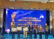 Perdana! Dharmasraya Raih Terbaik I Anugerah Layanan Investasi 2026 Tingkat Nasional