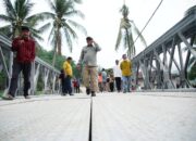 Jembatan Tanjung Anau Dibangun Kembali, Bupati Eka Putra Pastikan Akses Warga Lintau Buo Segera Pulih