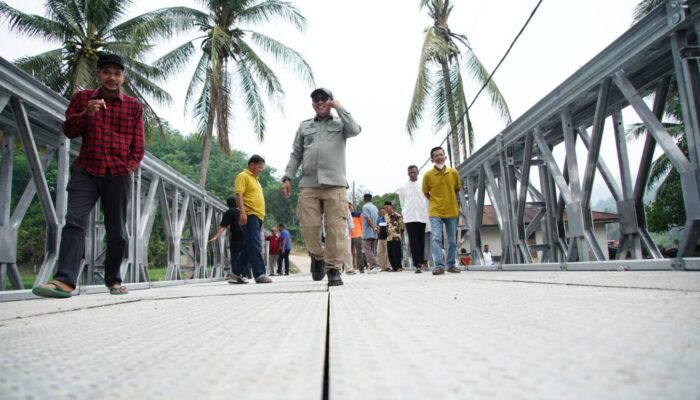 Jembatan Tanjung Anau Dibangun Kembali, Eka Putra: Akses Warga Lintau Buo Segera Pulih