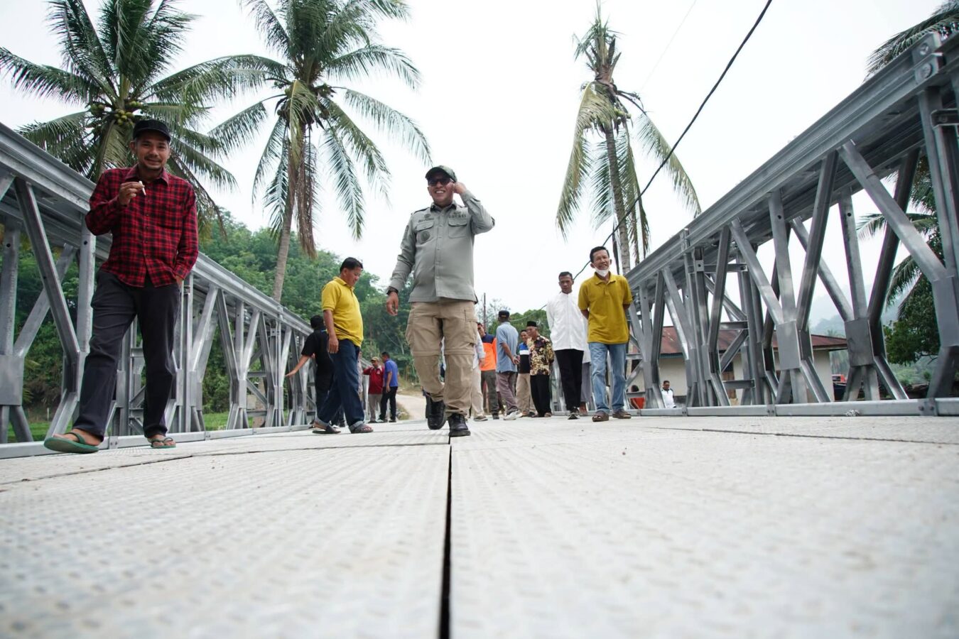 Jembatan Tanjung Anau Dibangun Kembali, Bupati Eka Putra Pastikan Akses Warga Lintau Buo Segera Pulih