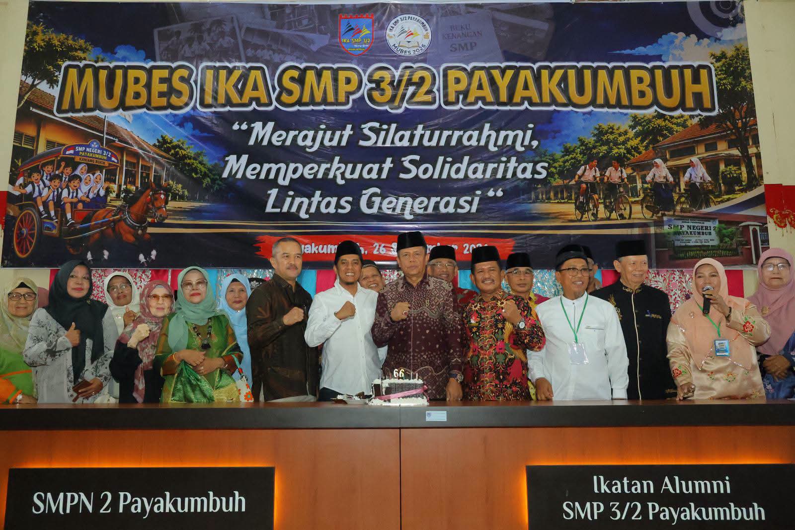 Mubes I Alumni SMP 3/2 Payakumbuh, Pemko Dorong Sinergi Lintas Generasi dan Transformasi Digital