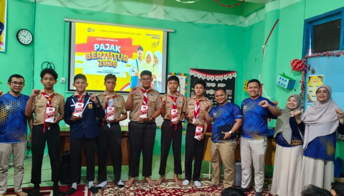 Pajak Bertutur 2026 Sapa 133 Siswa SMP IT Adzkia Padang, Belajar Pajak Jadi Seru