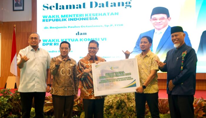 Andre Rosiade Hadirkan Solusi Air Bersih RS M Djamil Padang, Sumur Bor 124 Meter Resmi Diserahterimakan