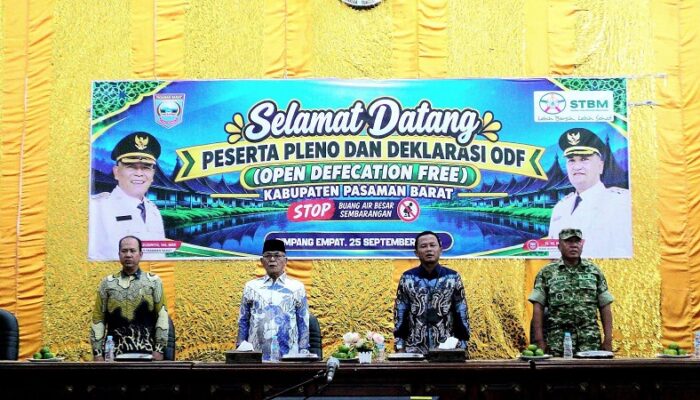 Pasaman Barat Raih ODF 100 Persen, 90 Nagari Resmi Bebas Buang Air Besar Sembarangan