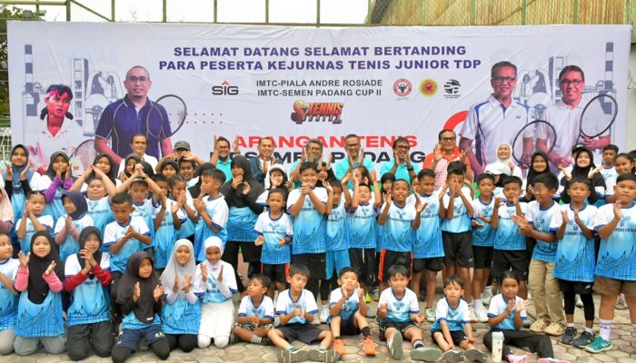 SIG Dukung Kejurnas Tenis Junior TDP, 300 Atlet Muda Bertanding di Padang