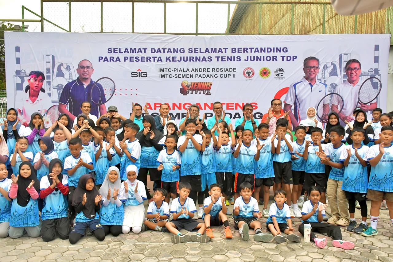 SIG Dukung Kejurnas Tenis Junior TDP, 300 Atlet Muda Bertanding di Padang