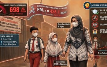 Kualitas Udara Padang Berbahaya AQI Tembus 698, Kadisdik Izinkan Siswa ISPA Belajar dari Rumah